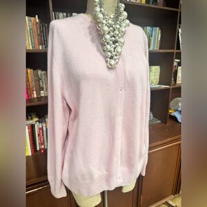 Elegant Cashmere Pink Women's Sweater XL